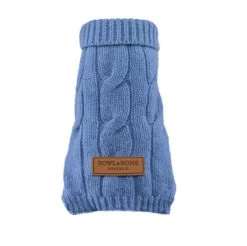 Bowl And Bone Aspen Dog Sweater Blue — Bonnie Little Paws