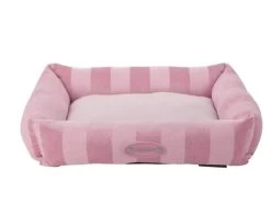 AristoCat Lounger Cat Bed - Tan,plum,black & Pink β Bonnie Little Paws