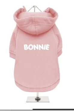 Urban Pup Personalised Baby Pink Sweatshirt.... Pet Name In White — Bonnie Little Paws