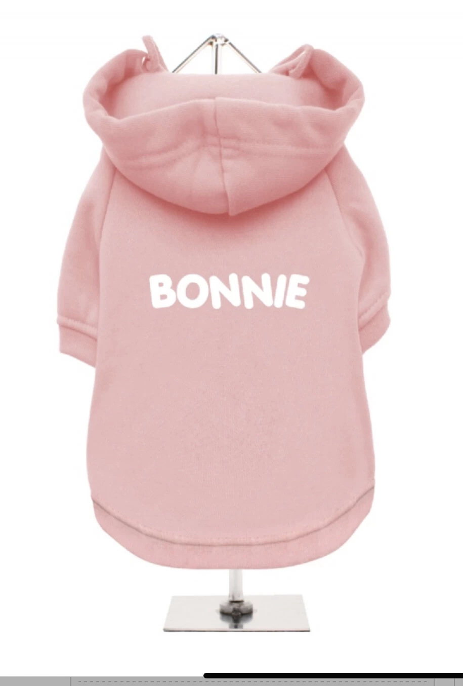 Urban Pup Personalised Baby Pink Sweatshirt.... Pet Name In White — Bonnie Little Paws